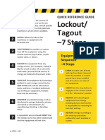 Lockout/ Tagout - 7 Steps: Equipment Restart Sequence - 4 Steps