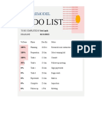 To-do List for Projects