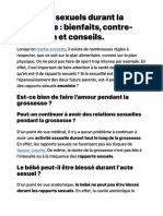 Rapports Sexuels Durant La Grossesse - Bienfaits, Contre-Indication Et Conseils.
