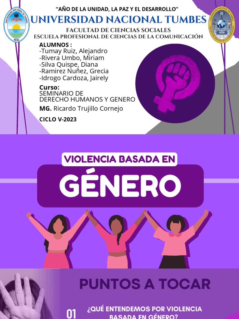 Violencia Basada en Género | PDF | La violencia contra las mujeres ...
