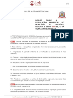 Lei-ordinaria-2974-1994-Criciuma-SC - LEI AMBIENTAL CRICIUMA