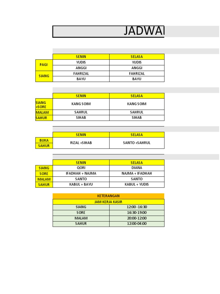 Jadwal Ramadhan | PDF