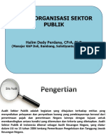 Audit Organisasi Sektor Publik (Pengantar)