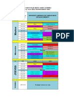 Horario BACHILLERATO 2021 Semana 1