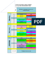 Horario BACHILLERATO 2021 Semana 2