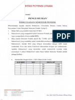 Pengumuman Perkuliahan Semester Pendek TAHAP 2 (Sem GENAP TA. 2022-2023) - FIX