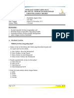 Format Soal Pat Tertulis SKS 2022 Pai