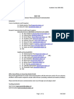 MDSC 508 Course Outline