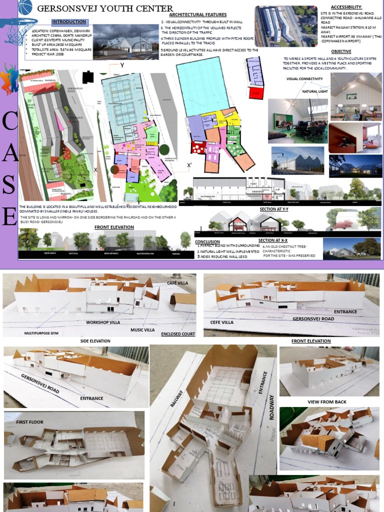 Gersonsvej Youth Center Design Case Study | PDF | Roof | Architectural ...