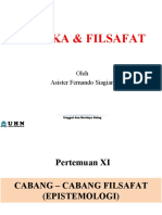 Logika Dan Filsafat Pert XI