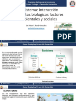 Ecosistema: Interacción Elementos Biológicos Factores Ambientales y Sociales