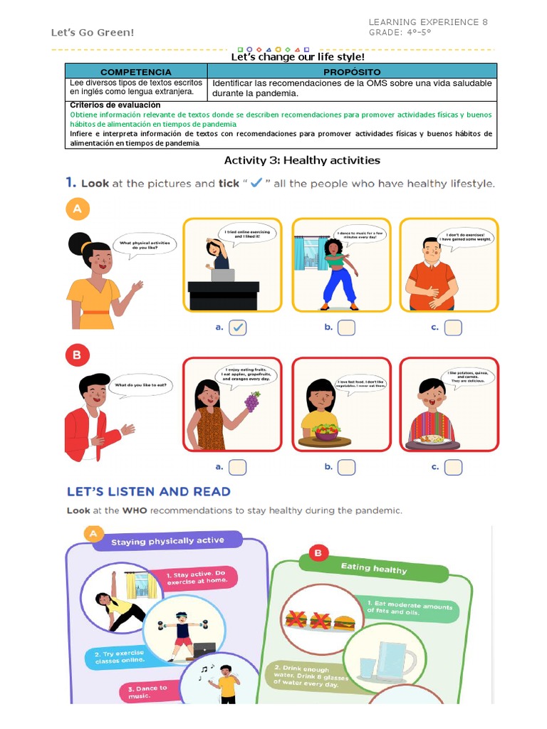 Actividad 3: Hábitos Saludables | PDF