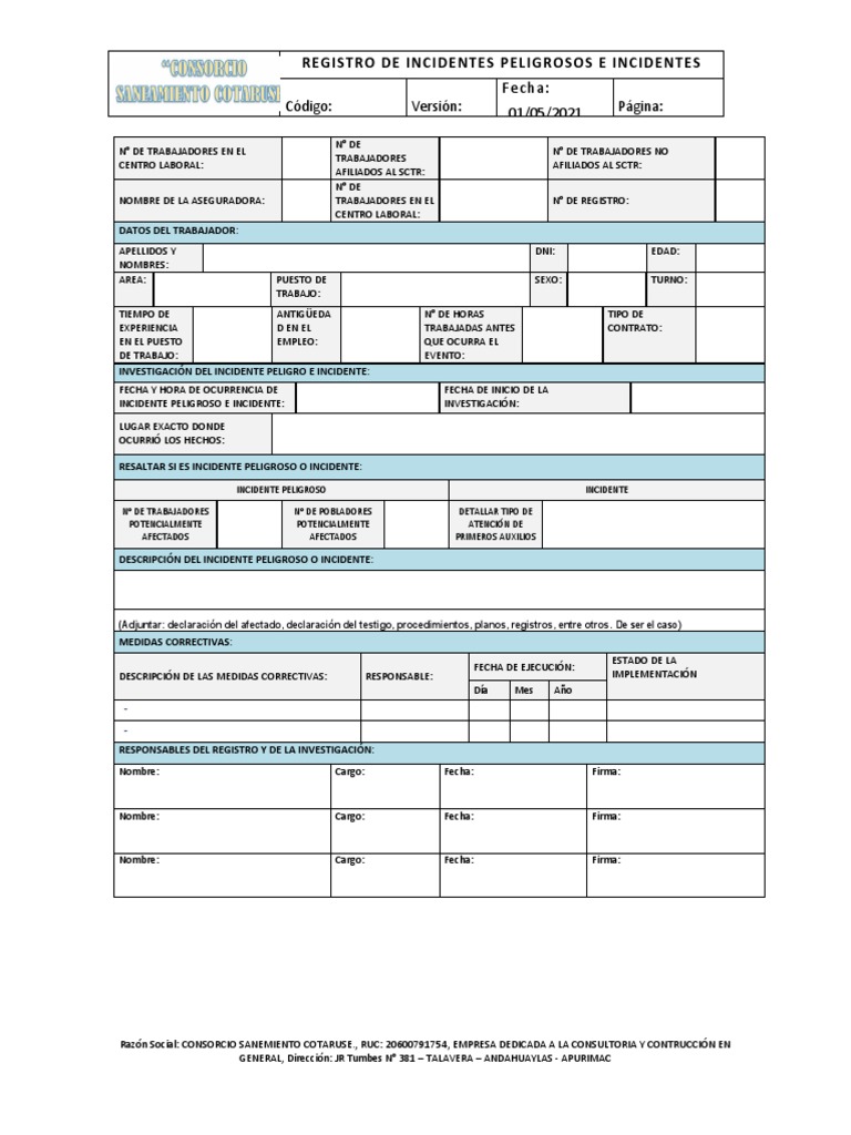 3.Registro de Incidentes Peligrosos e Incidentes PDF