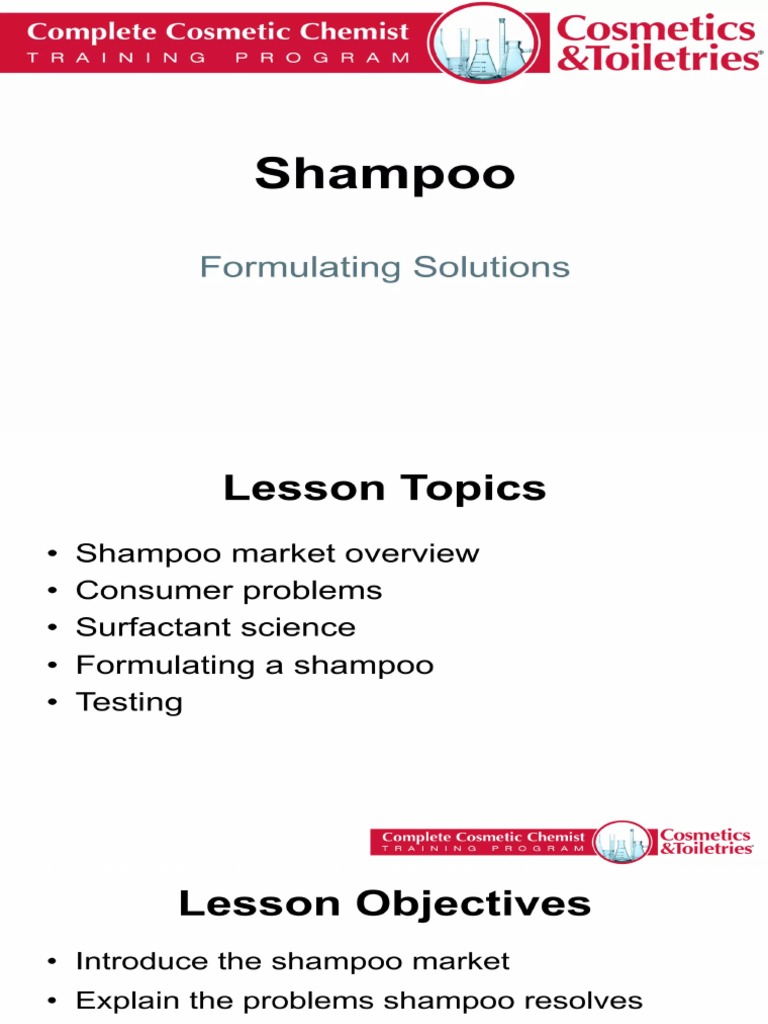 Shampoo Formulate Solutions PDF