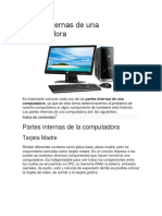 Partes Internas de Una Computadora PDF