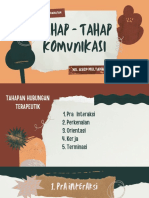 Tahap-Tahap Komunikasi Terapeutik