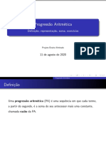 Progressão Aritmética