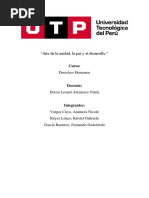 "Año de La Unidad, La Paz y El Desarrollo.": Curso