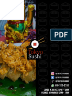 Menú Final Tokyo Sushi
