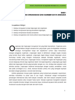 Bab I Lingkungan Organisasi Dan Sumber Daya Manusia