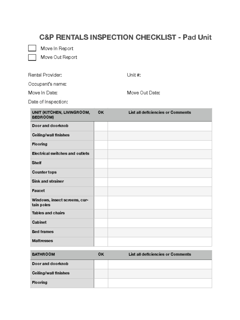 Inspection Checklist 2 PDF | PDF