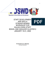 Staff Development and Skills Training Report