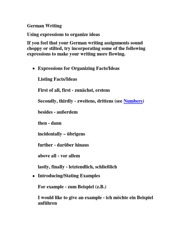 Writing in Deutsch | PDF | German Language | Adjective