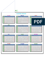 Calendar in Excel