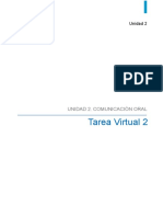 Tarea Virtual 2: Unidad 2. Comunicación Oral