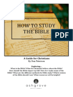 How To Study The Bible