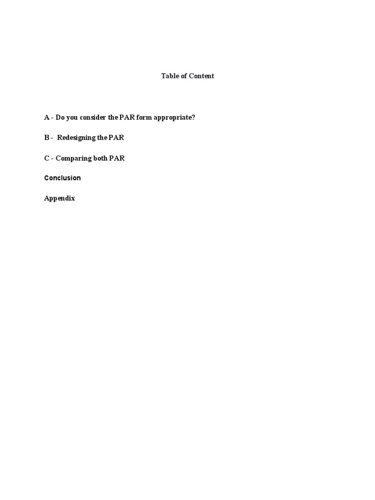Evaluating and Redesigning PAR Forms | PDF | Performance Appraisal | Goal
