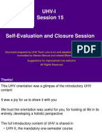 Ind 15 Self-Evaluation and Closure Session