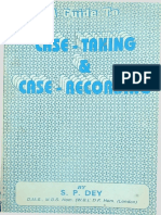 A Guide To Case Taking & Case Recording - S.P. Dey