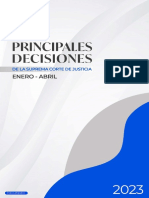 Principales Decisiones Enero-Abril 2023