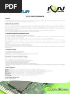 Carta de Garantia de Equipo de Aire Acondicionado