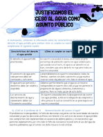 Justificamos El Acceso Al Agua Como Asunto Público