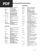 2020-2021 Academic Calendar