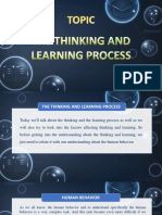 The Thinking & Learning Process