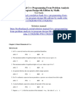 C Programming From Problem Analysis To Program Design 6th Edition by Malik ISBN Test Bank