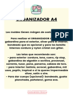 Organizador A4 - Especificaciones