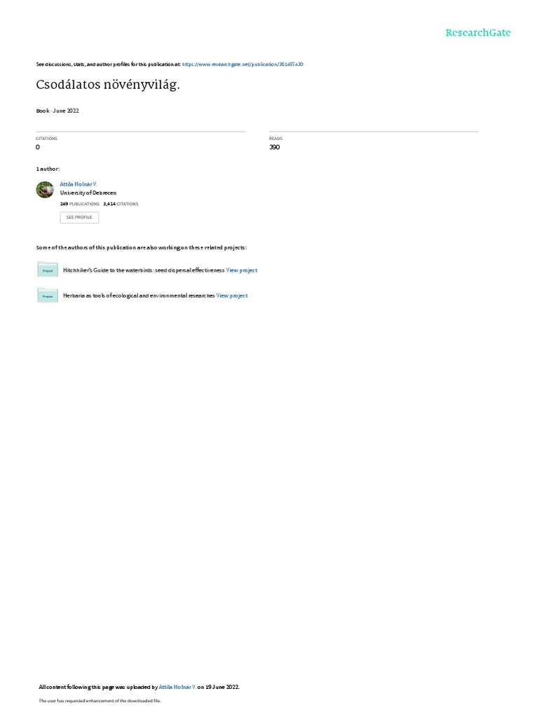 Csodalatos Novenyvilag Szukitett Pdf