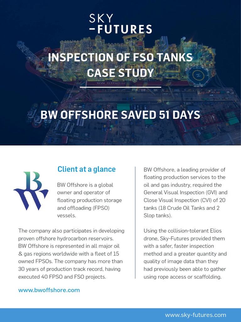 FSO Tank Inspection BW Offshore Saves 51 Days © Sky Futures Case Study ...
