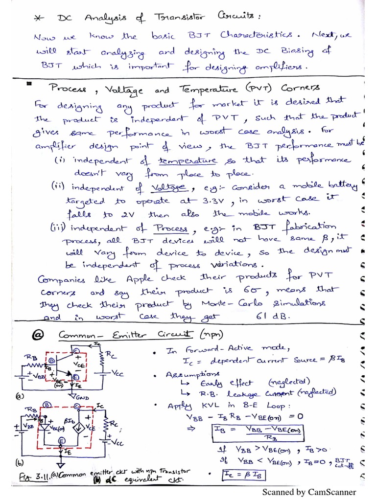 Lec 17. DC Analysis of Transistor Circuits PDF