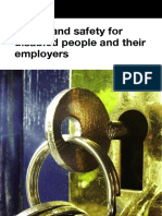 Health and Safety For Disabled People and Their Employers