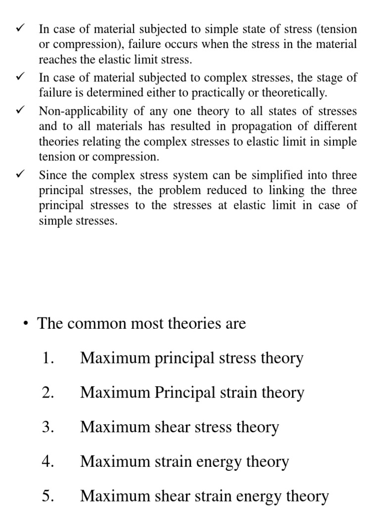 THEORY OF ELASTIC FAILURE intelligence overview