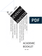 BArch 7th Semester Booklet 2021 22