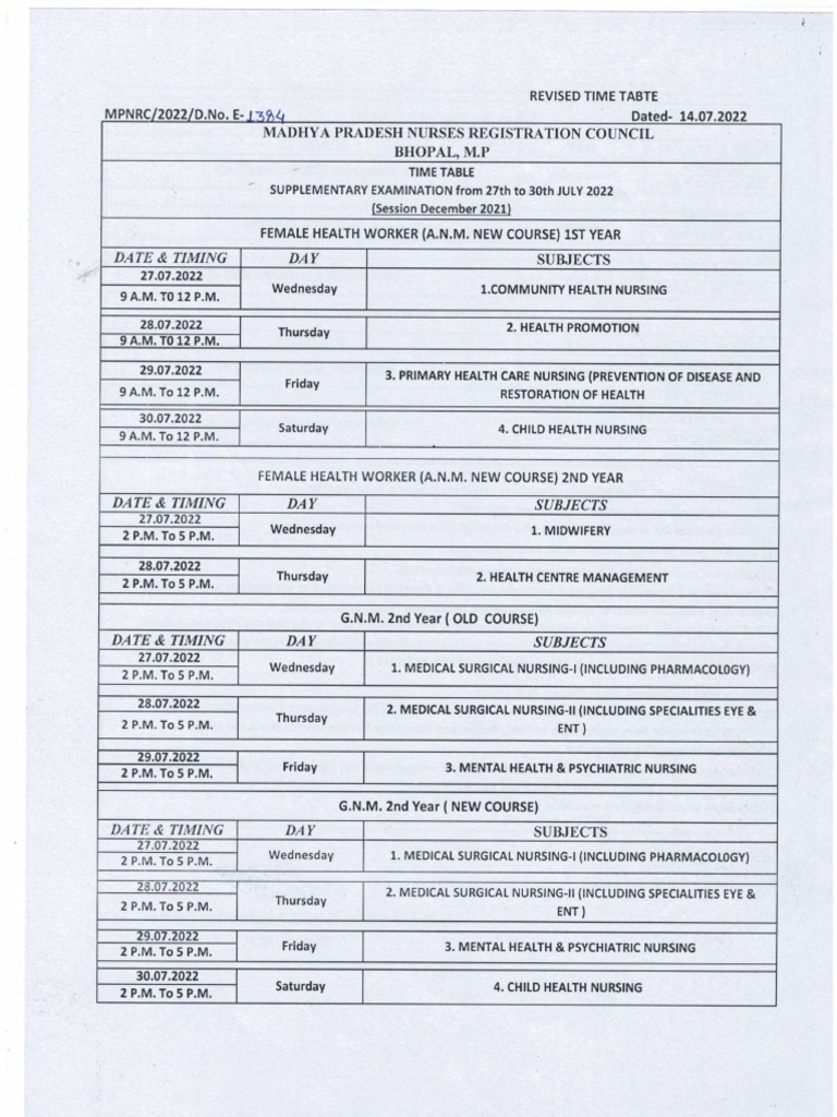 supply-exam-time-table-2021-download-free-pdf-nursing-medical