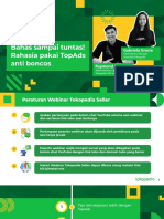 Materi Webinar Bahas Sampai Tuntas Rahasia Pakai TopAds Anti Boncos