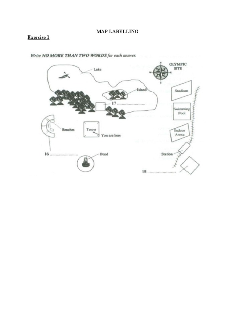 Map Labelling and Audio Exercises | PDF | Art