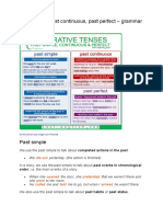 Past Simple Past Cont Past Perf - Chart